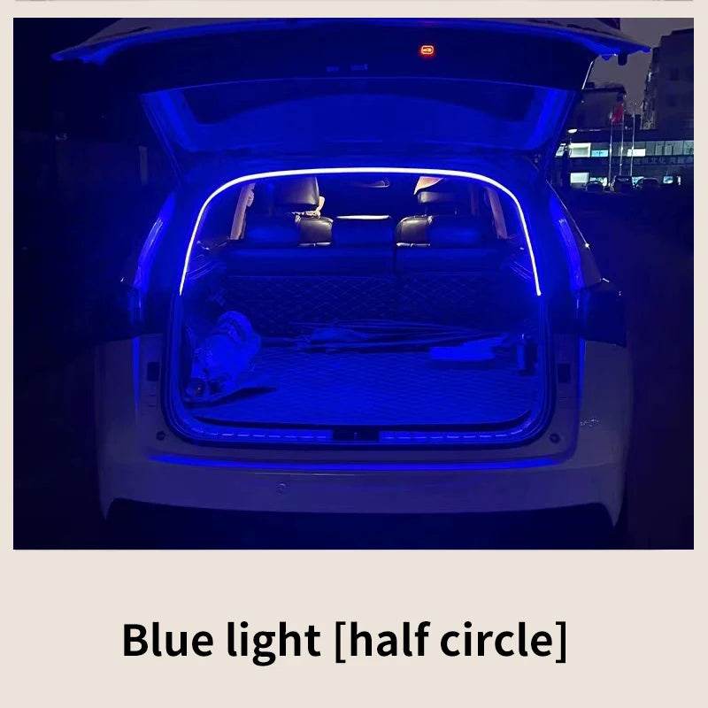 Car Trunk Ambient LED Light Strip | Wireless, Auto-Sensing, High Brightness - 2M Blue