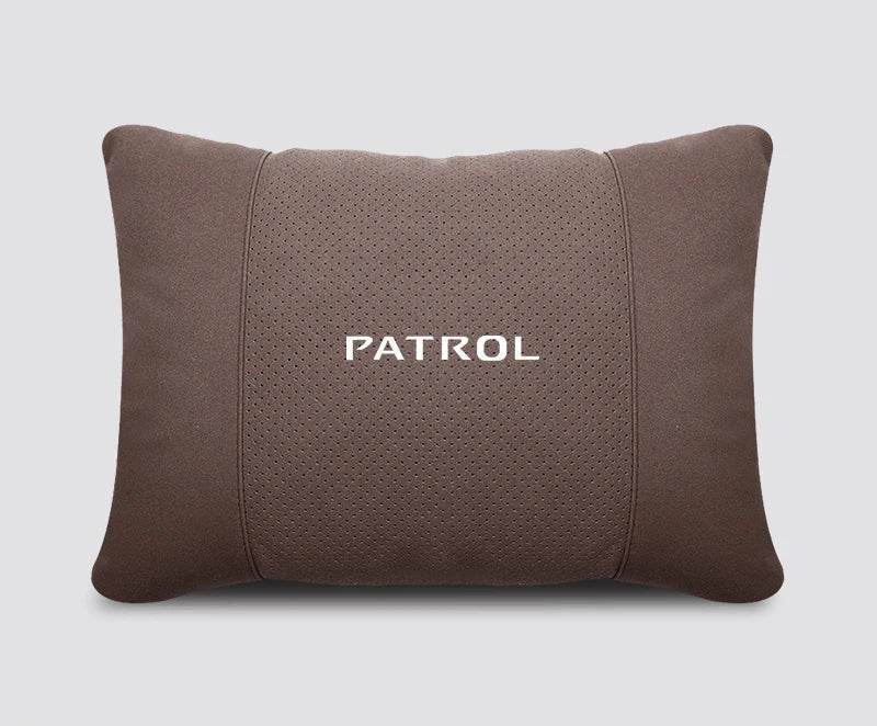 Nissan Patrol Headrest & Lumbar Waist Rest - Neck Support Pillow - Brown