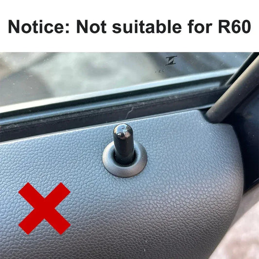 For MINI ONE Cooper S JCW R55 R56 R61 F54 F55 F56 F57 F60 Countryman Car Door Button Decoration Sticker Modification Accessories - red