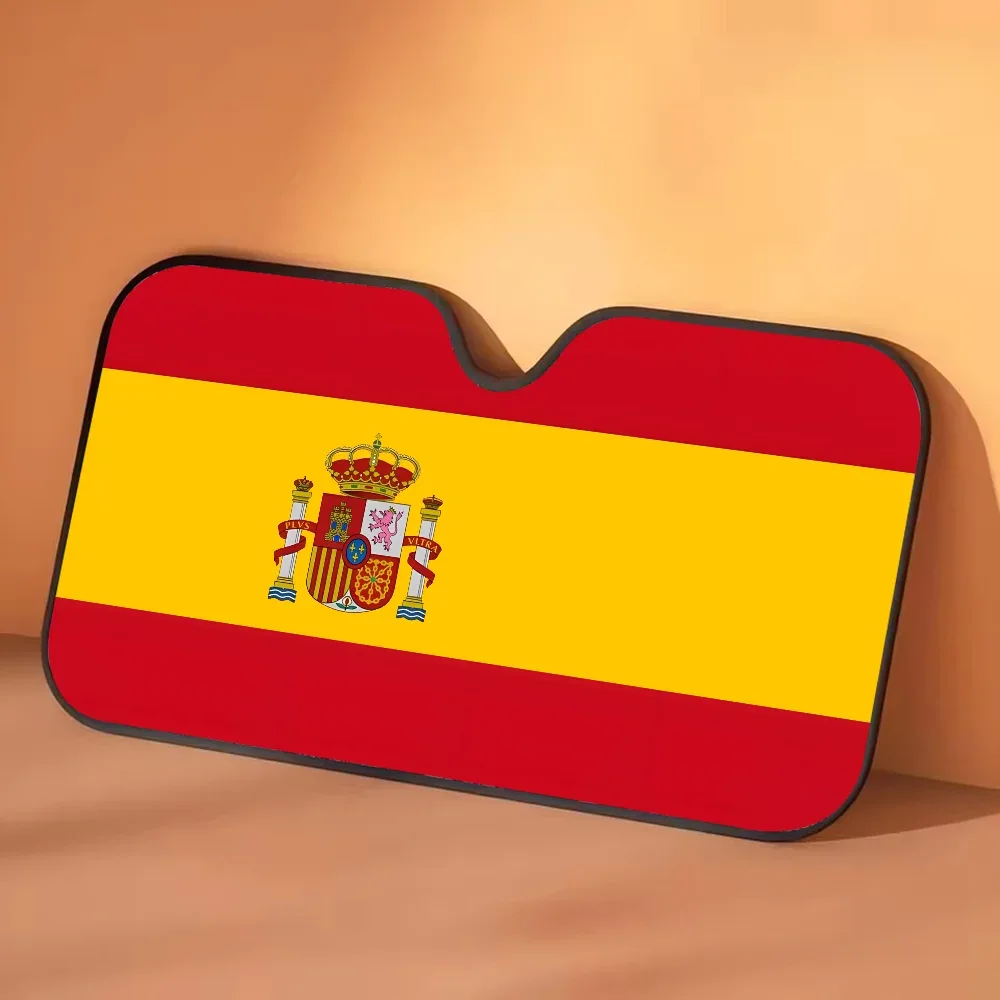 AutoShade Spain Flag Car Sunshade UV Protection Windscreen Cover -
