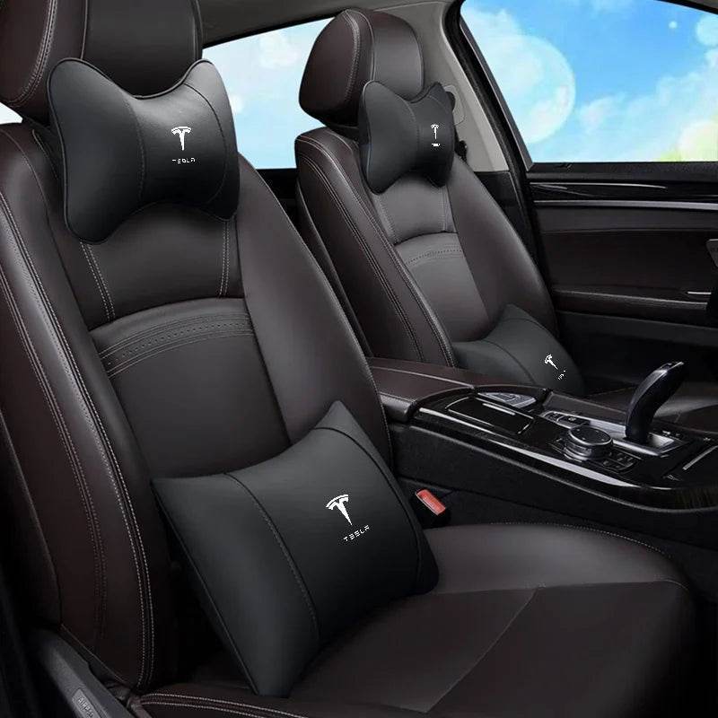 Tesla Car Neck Pillow - Black
