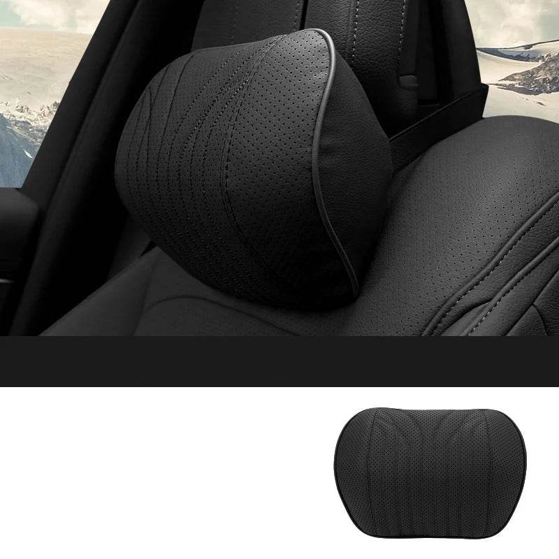 Mercedes-Benz E-Class C/GLC Seat Cushion with Headrest & Lumbar Support - Black Headrest