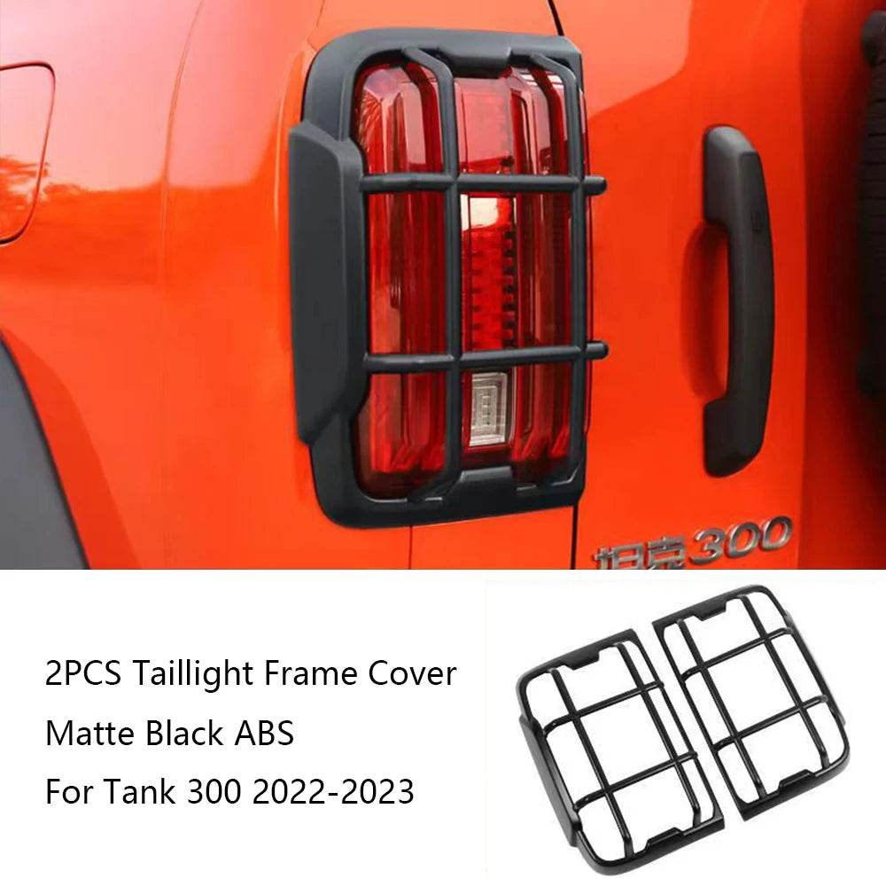 Great Wall Tank 300 Front & Tail Light Cover - Rear Matte Black
