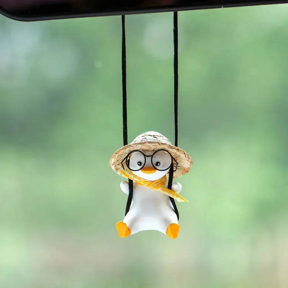 Swing Duck Pendant – Car Rearview Mirror Decoration -