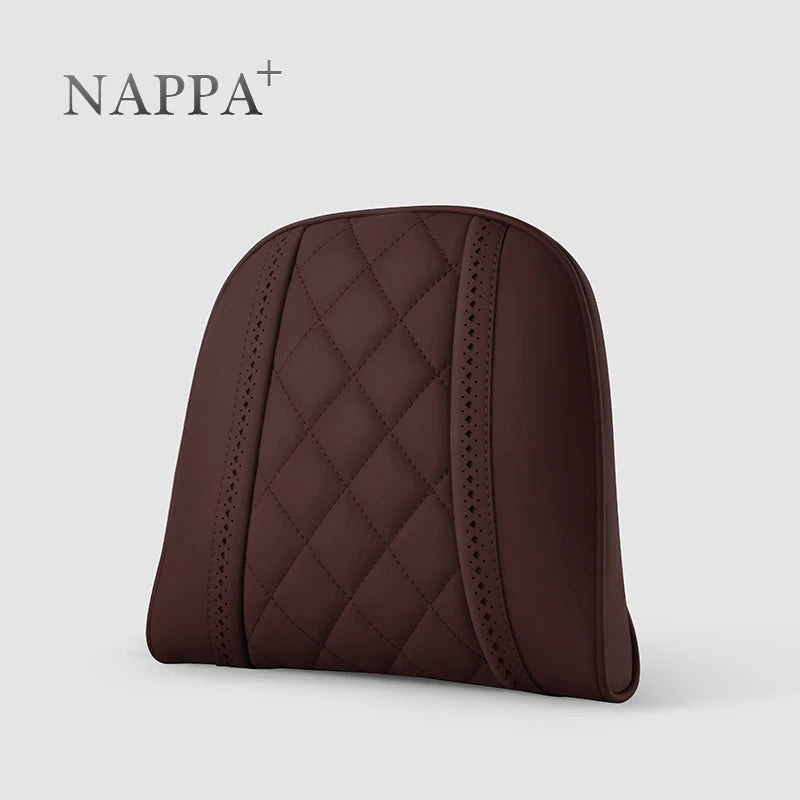 NAPPA Leather Car Neck Pillow For Mercedes-Maybach S-Class Headrest Car Travel Rear Seat Support Cushion Interior Accessories
