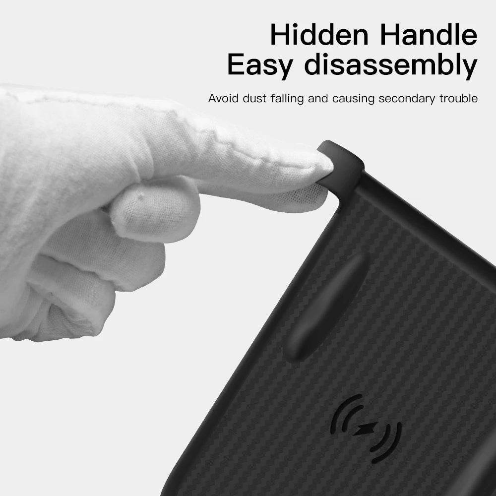 Wireless Charging Pad – Fits Tesla Model 3/Y (2021–2025 Highland/Juniper) - White