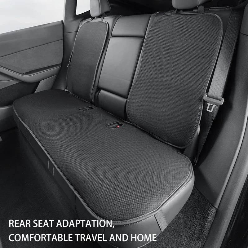 Tesla Seat Cushion | Model 3 & Y (2019–2025) Breathable Cover - T-M3Y-F01-white