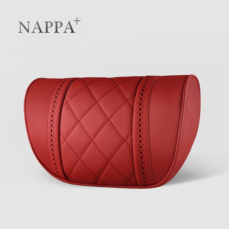 NAPPA Leather Car Neck Pillow For Mercedes-Maybach S-Class Headrest Car Travel Rear Seat Support Cushion Interior Accessories