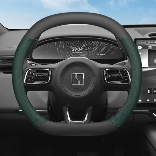 ZEEKR 7X 2024-2026 Leather Steering Wheel Cover Anti-Slip Grip