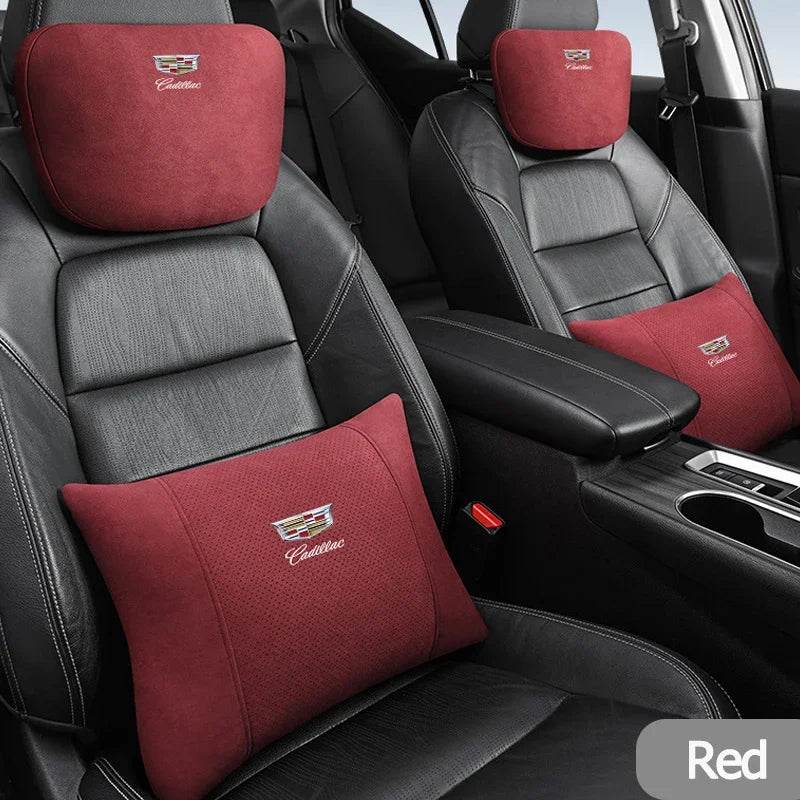 Cadillac Suede Neck Pillow - Black