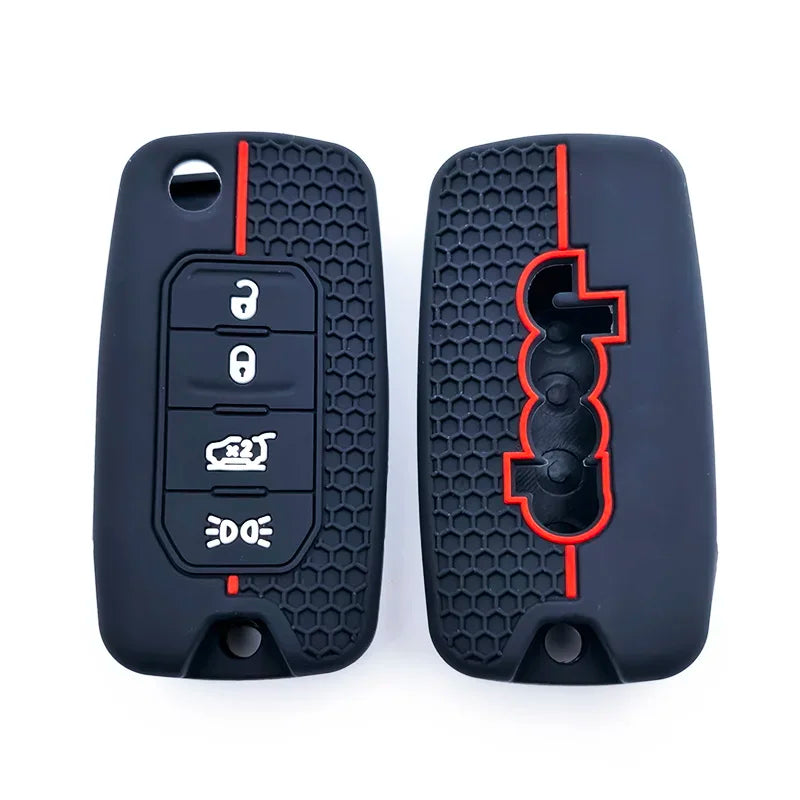 Jeep & Dodge 4 Button Silicone Key Case — Cherokee, Compass