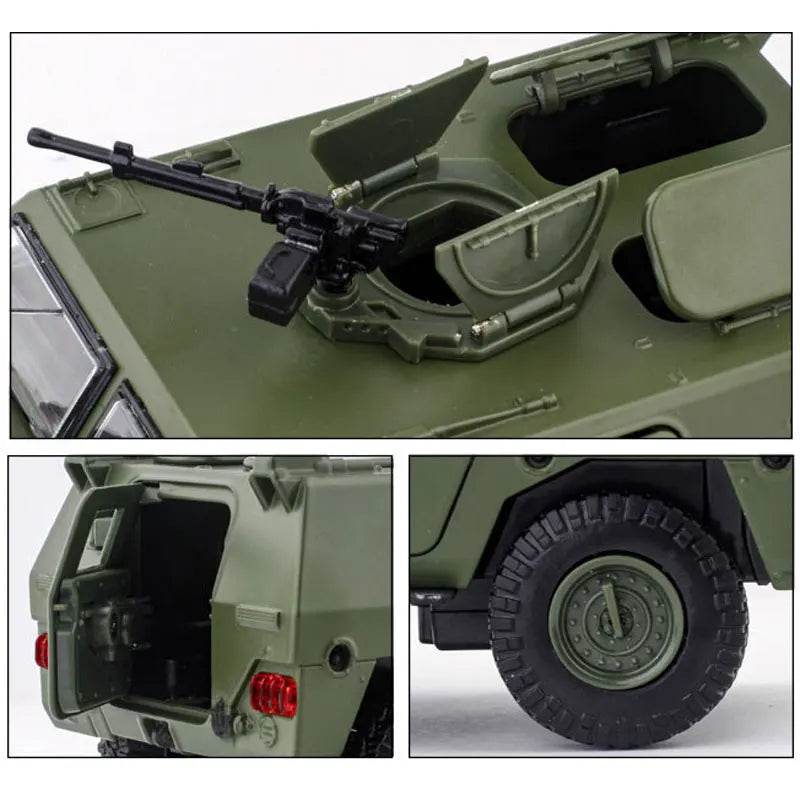 Military Diecast Car Model – Tactical Vehicle with LED & Sound - Gold