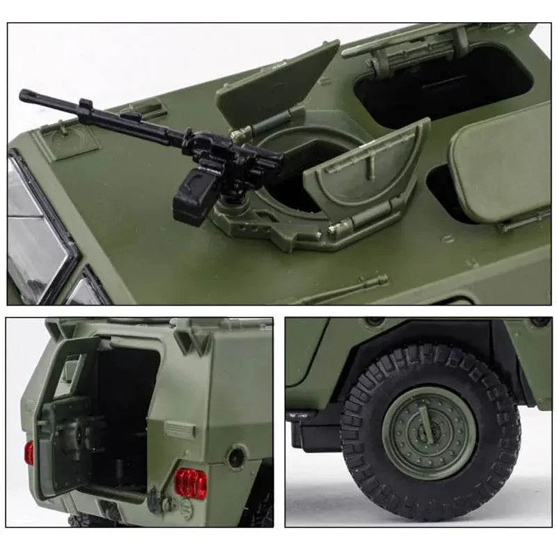 Military Diecast Car Model – Tactical Vehicle with LED & Sound - Gold