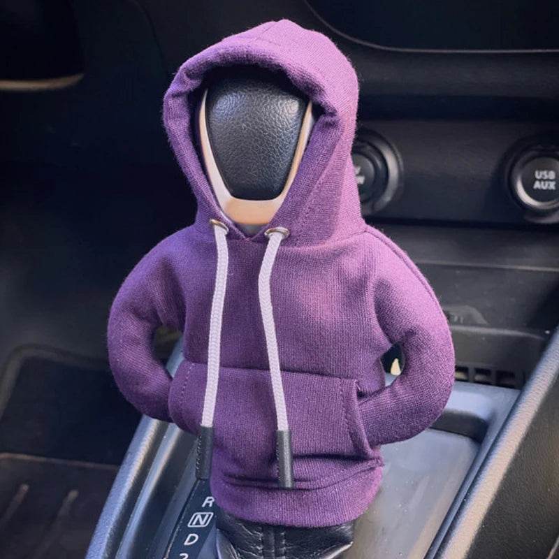 Gear Shift Hoodie Cover – Universal Fit for Manual & Automatic Cars - Purple