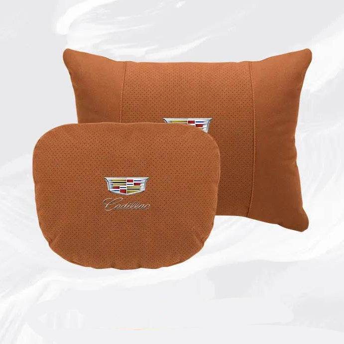 Cadillac Escalade Breathable Neck Pillow & Lumbar Support XT4 XT5 ATS CTS SRX XTS BLS GT4 - headrest 1pc white