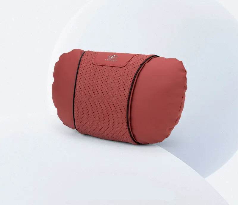 Lexus Car Neck Pillow & Lumbar Support - headrest red