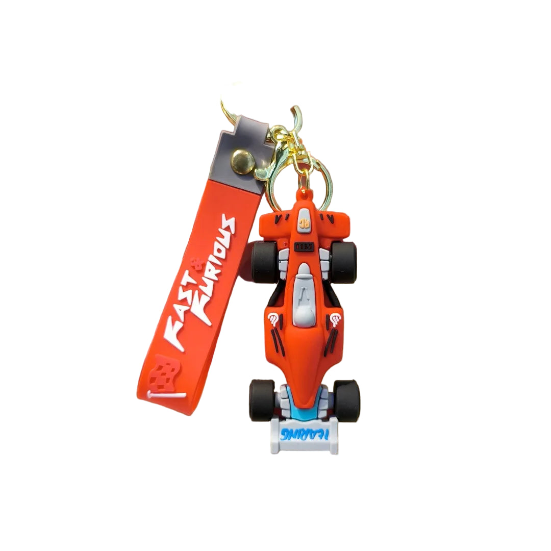 Formula 1 Racing Car Keychain - Red