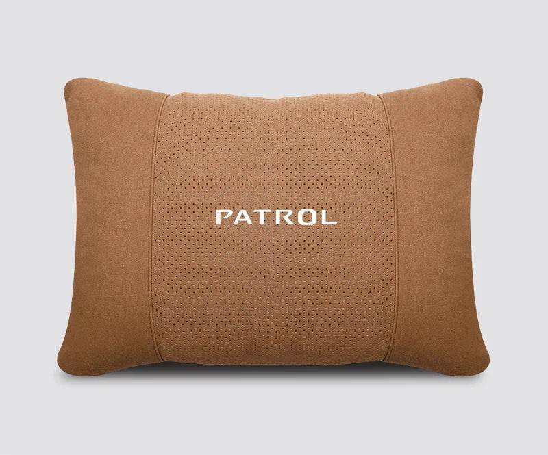 Nissan Patrol Headrest & Lumbar Waist Rest - Neck Support Pillow - Cognac Lumbar