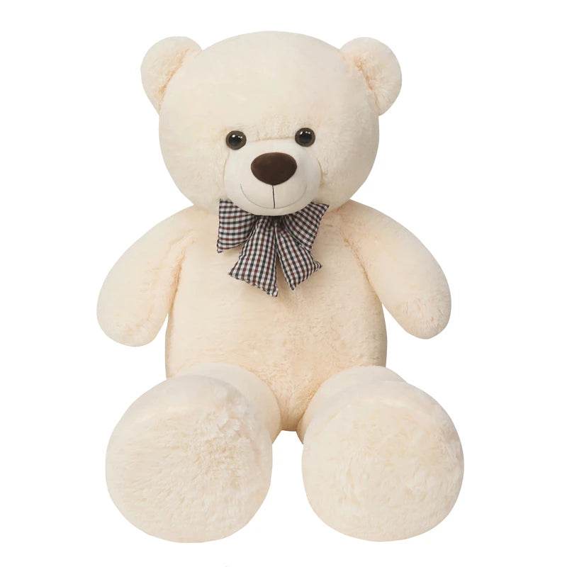 Giant Teddy Bear Plush – 105cm Big Hugging Pillow - White