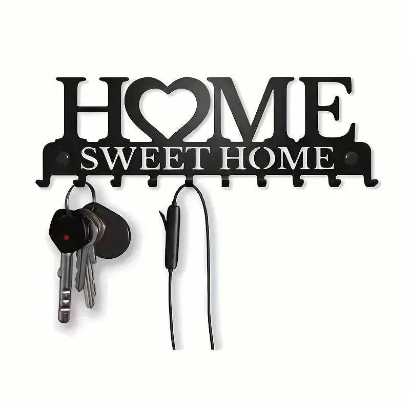 Wall Mount Metal Key Holder – Vintage Key Hanger Rack -