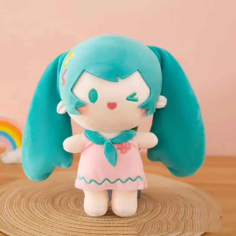 Kawaii Anime Girl Plush Keychain 13-18cm Soft Pendant Keyring