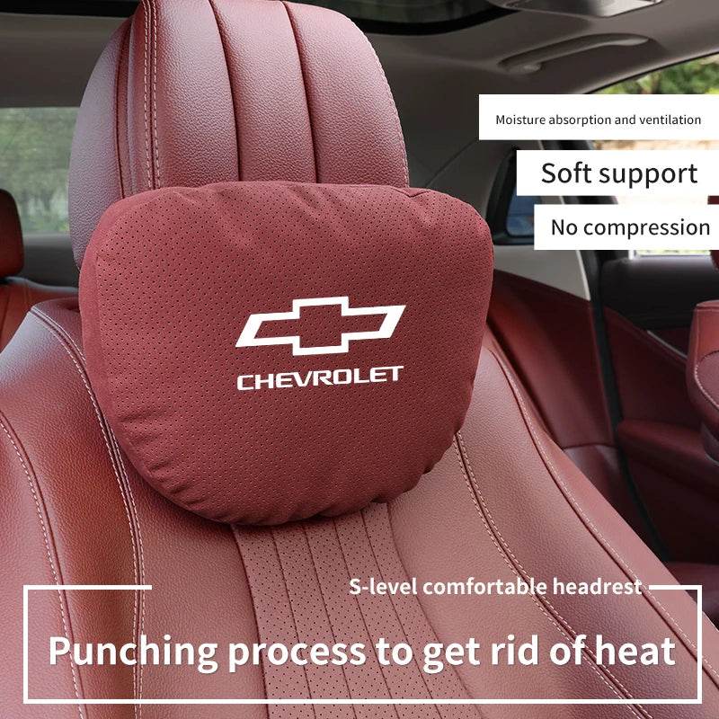 Chevrolet Neck Pillow & Lumbar Cushion - Brown Neck Pillow