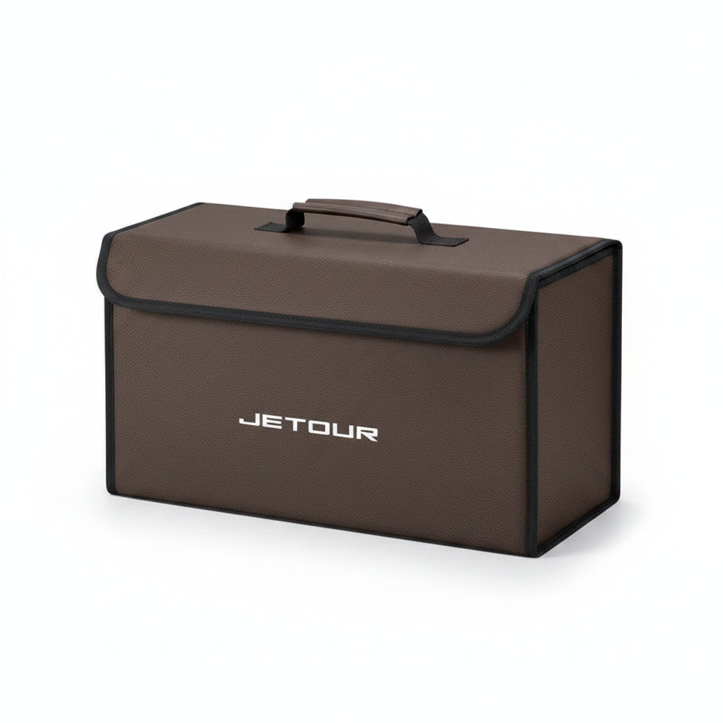 Jetour Foldable Car Trunk Organizer Storage Box - Brown
