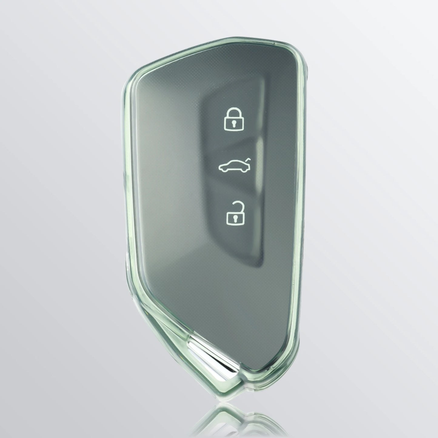 Volkswagen Golf 8 & Skoda Octavia Clear TPU Key Case - Green