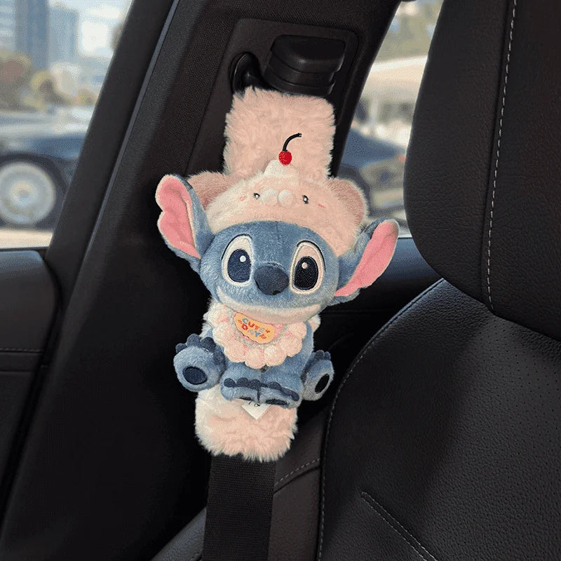 Stitch Car Seat Belt Cover Anime Cartoon Shoulder Pad