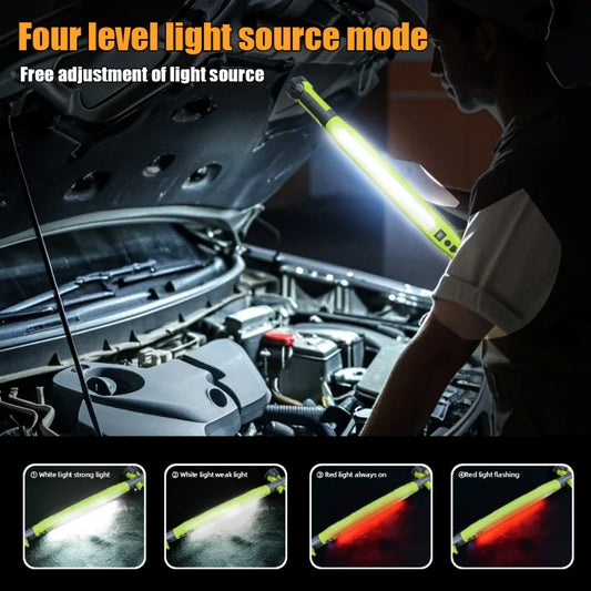 1200LM LED Mechanic Work Light - Magnetic 360° Swivel Flashlight