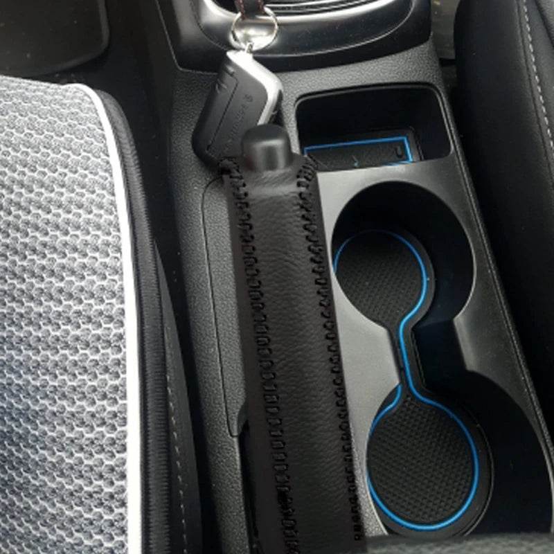 Universal Gear Shift & Handbrake Cover Set – Soft Interior Decoration for Manual Cars - Black