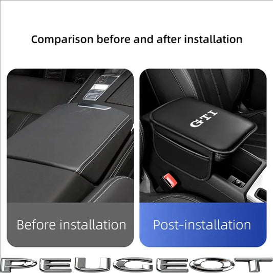 Volkswagen PU Leather Armrest Cushion Storage