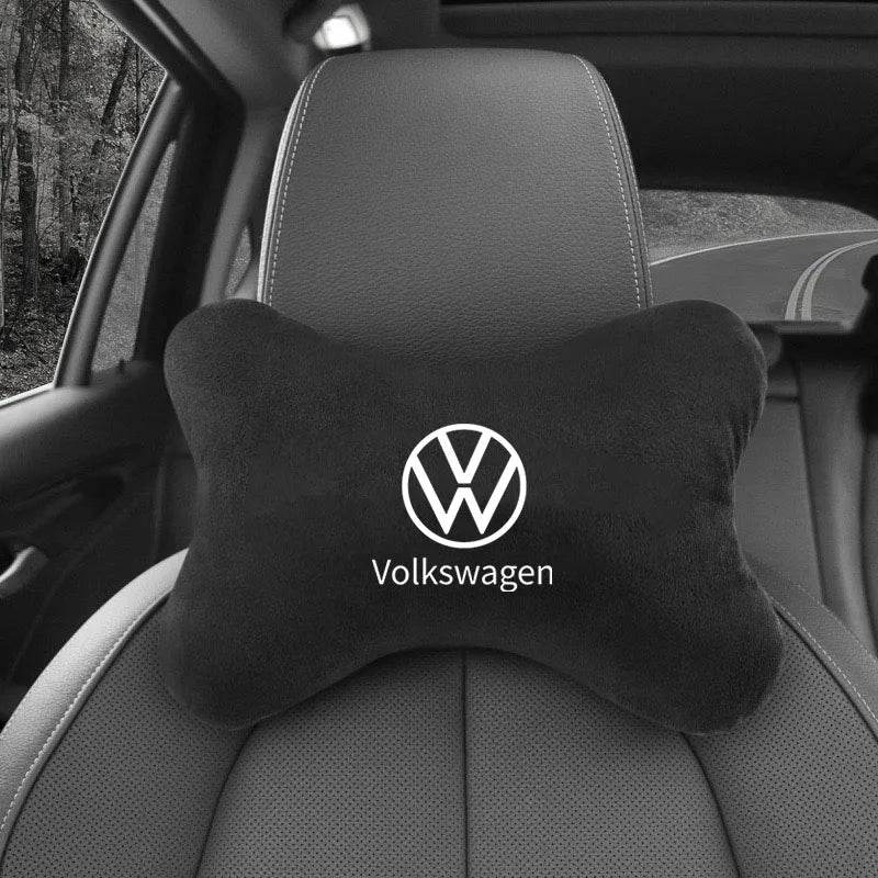 Volkswagen Neck Pillow and Seat Belt Pad - Black