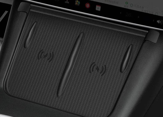 Wireless Charging Pad – Fits Tesla Model 3/Y (2021–2025 Highland/Juniper) - White
