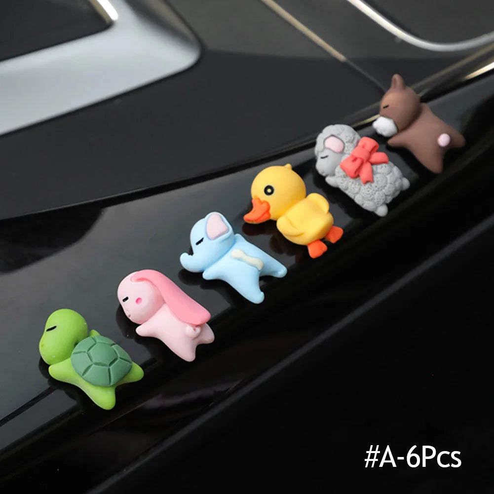 Car Interior Decorations Little Turtle Cute Pendants 6 pcs - Carmoods
