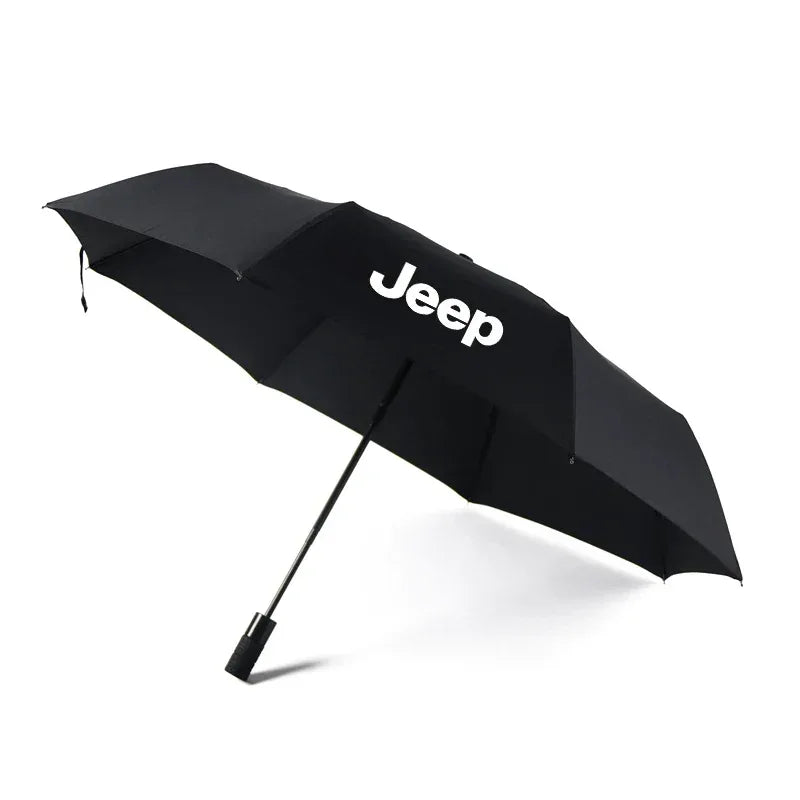 Jeep Folding Umbrella with Car Emblem -