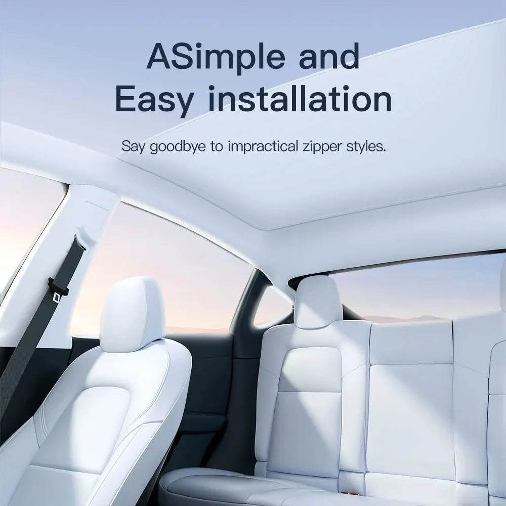 Tesla Model 3/Y Sunroof Sunshade (2020–2025) - Windshield M3 MY