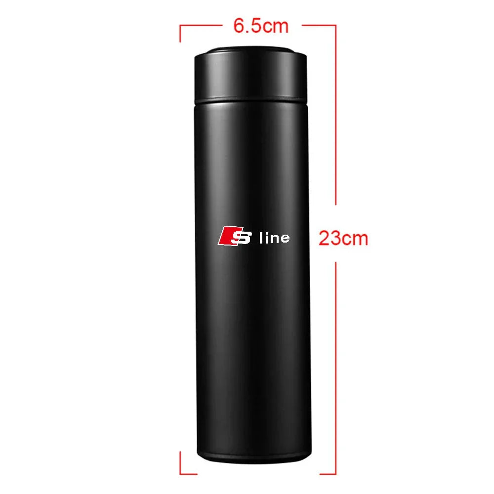 Audi LED Temperature Display Thermos Mug Water Bottle A1-A8 TT Q Series