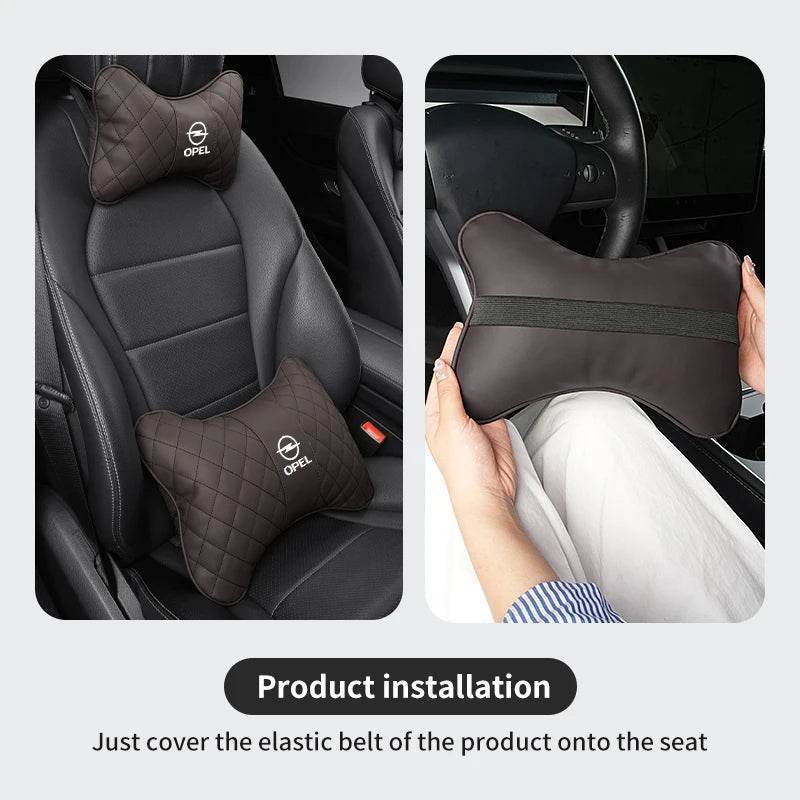Opel Car Neck Pillow - Headrest-beige