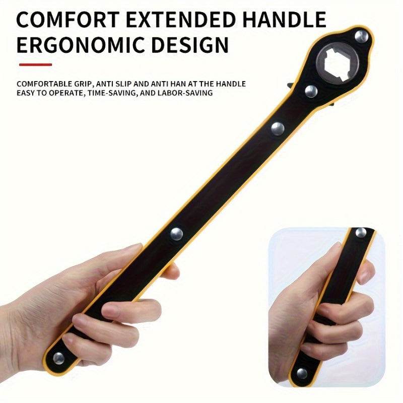 Tire Jack Wrench Heavy-Duty – 360° Rotating Handle Tool -