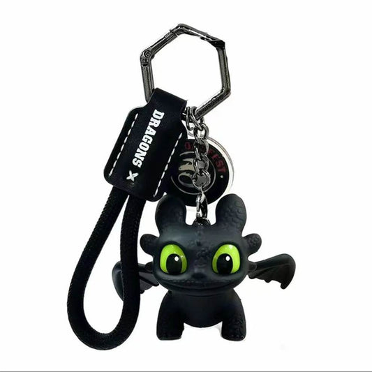 Light Up Night Fury Keychain – Glowing Dragon -