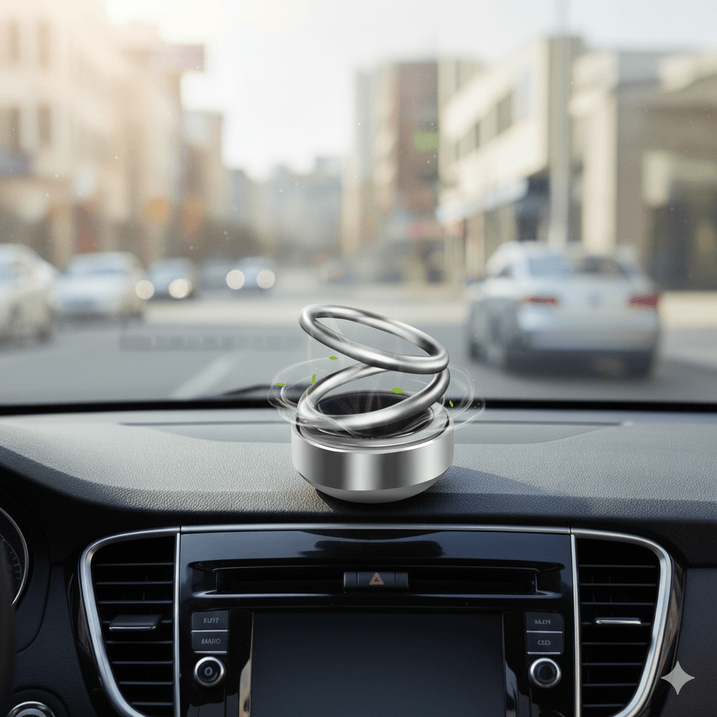 Solar Auto-Rotation Car Air Freshener - Blue