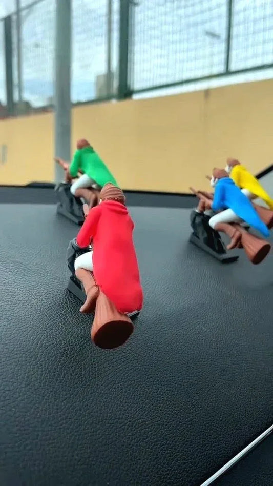 Witch Wizard Car Dashboard Ornament – Broomstick Drift Decor