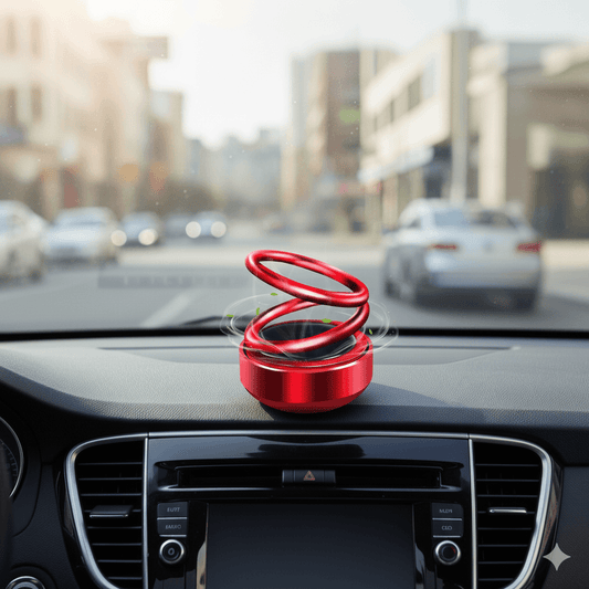 Solar Auto-Rotation Car Air Freshener - Blue