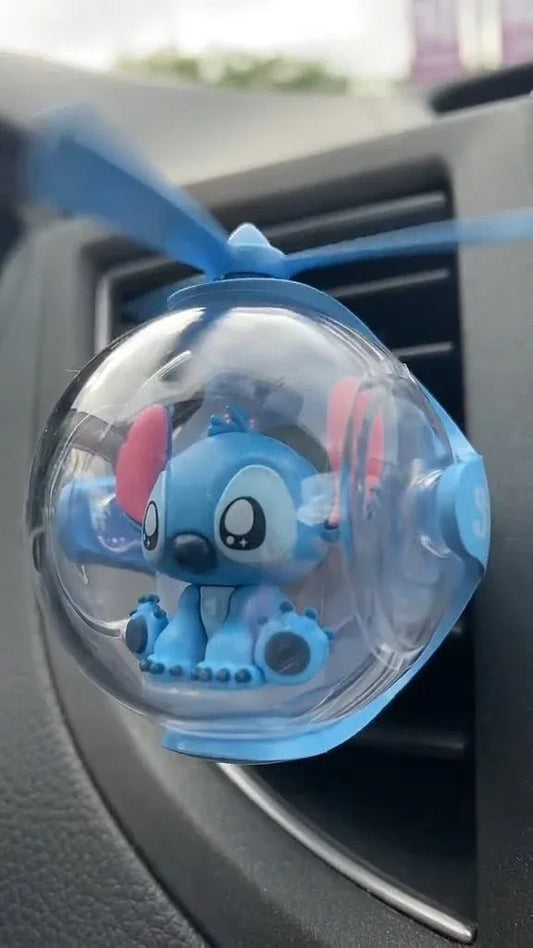 Stitch Flying Ball Car Air Freshener With LED Light