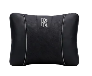 Rolls-Royce Car Neck Pillow & Lumbar Support Cushion - Lumbar Black