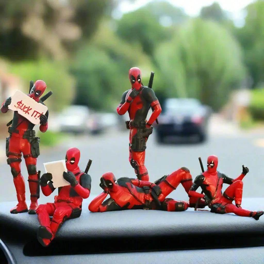 Deadpool Car Dashboard Ornaments - 6 Pcs -