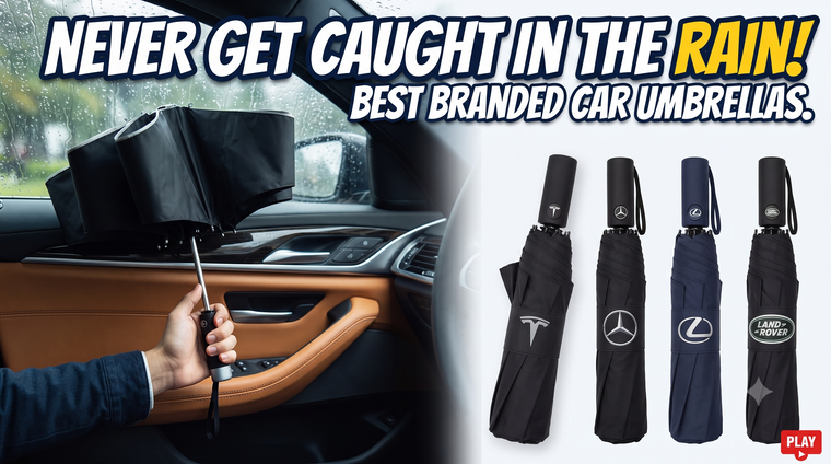 Branded Car Umbrellas Buying Guide Tesla, BMW, Audi & More