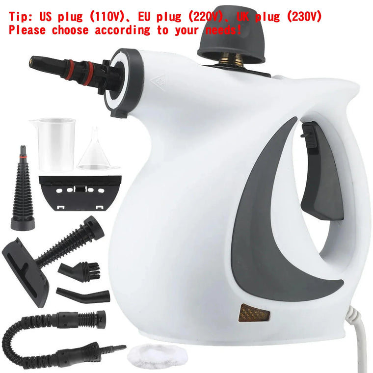 Steam cleaning a car seat to lift a set-in stain