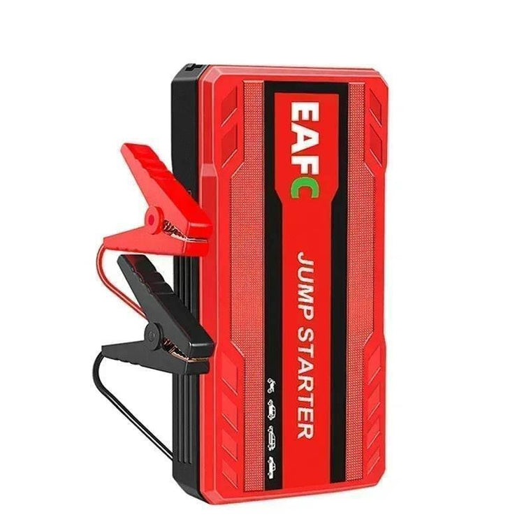 Portable car jump starter power bank - winter car breakdown kit essential